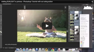 Adding SUNLIGHT to photos - Photoshop Tutorial with out using action
