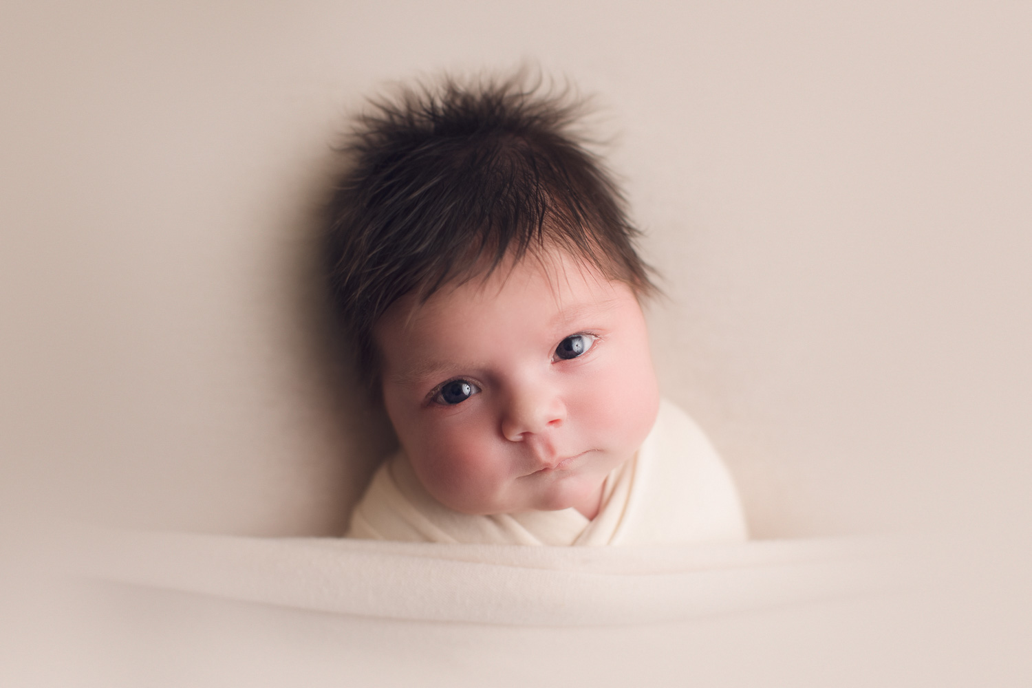 open eye baby girl | jana newborn photography